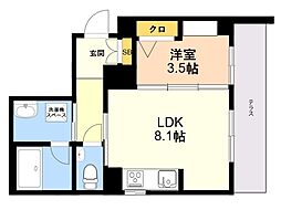 間取図画像 1LDK