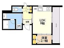 間取図画像 1LDK