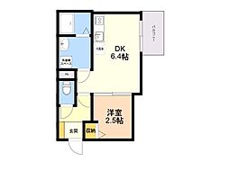 ａｍａｌｆｉ西公園 3階1DKの間取り