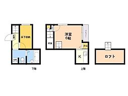 ベネフィスタウン六本松5 1Kの間取図画像