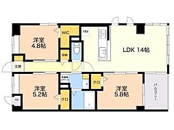 APエルテージ地行 3LDKの間取図画像