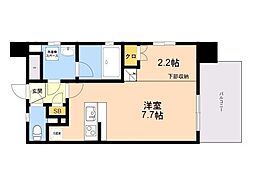 サニークレスト大濠公園 1LDKの間取図画像