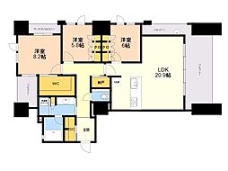 グランドメゾン大濠公園PREMIUM 3LDKの間取図画像