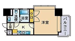 ダイナコートエスタディオ大濠公園 1Kの間取図画像