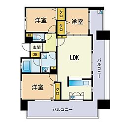 グランフォーレ西公園ザ・パークサイド 3LDKの間取図画像