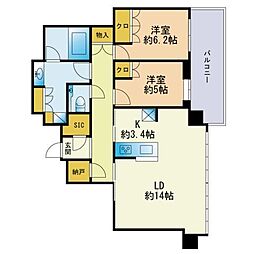間取図画像 2LDK