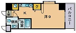 エンクレスト舞鶴 ワンルームの間取図画像