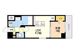 グランドアセント 1LDKの間取図画像