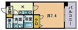 ナラザ舞鶴 1Kの間取図画像