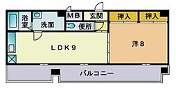 第5土肥ビル 1LDKの間取図画像