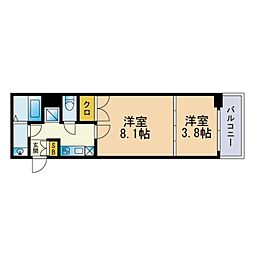 アクアシティ博多 2Kの間取図画像