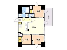 ＭＯＤＥＲＮ　ＰＡＬＡＺＺＯ 天神南2 1201 ｜ 福岡県福岡市中央区清川２丁目3番25号（賃貸マンション3LDK・12階・54.00㎡） その2