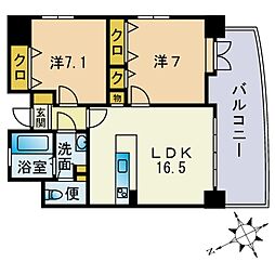 間取図画像 2LDK