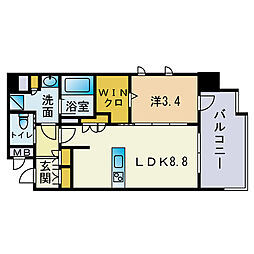 間取図画像 1LDK