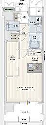 JP noie 天神南 1LDKの間取図画像