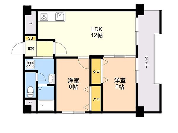 朝日プラザ博多 318｜福岡県福岡市博多区博多駅前４丁目(賃貸マンション2LDK・3階・54.18㎡)の写真 その2