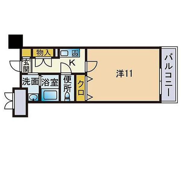 メープル博多倶楽部 703｜福岡県福岡市博多区博多駅前２丁目(賃貸マンション1K・7階・34.02㎡)の写真 その2