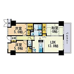 間取図画像 3LDK