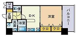 アクアシティ博多サウスステーション 1DKの間取図画像