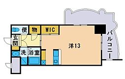 ロイヤル博多駅前 ワンルームの間取図画像