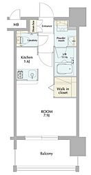 エンクレストGRAN博多駅前 1Kの間取図画像