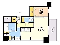 ウェルブライト博多ステーション 1LDKの間取図画像