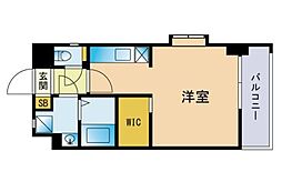 エンクレスト博多3 1Kの間取図画像