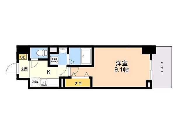 多の津5丁目マンション 1003｜福岡県福岡市東区多の津５丁目(賃貸マンション1K・10階・30.11㎡)の写真 その2