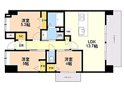 間取図画像 3LDK