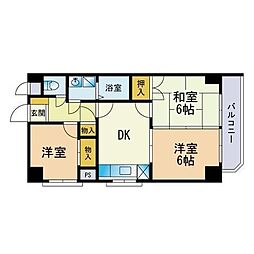 セレス空港東 3DKの間取図画像