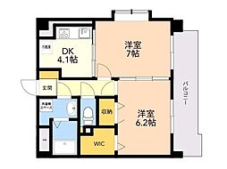 グランドゥール27 2Kの間取図画像