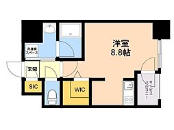 エンクレスト空港前 ワンルームの間取図画像