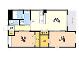 La maison du reve 2LDKの間取図画像