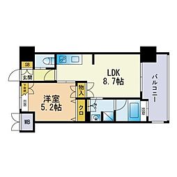 サヴォイフェアリーパーク 1LDKの間取図画像