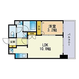 ビエネスタ千代県庁口 1LDKの間取図画像
