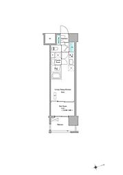 AIFLAT吉塚駅前 1LDKの間取図画像