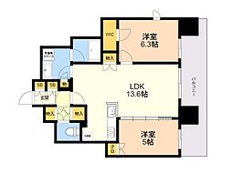 間取図画像 2LDK