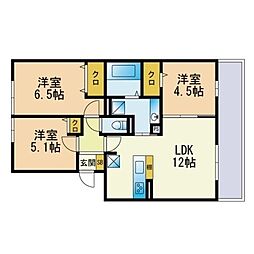 間取図画像 3LDK