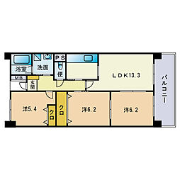 間取図画像 3LDK