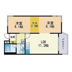 間取図画像 2LDK