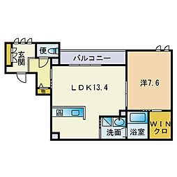 間取図画像 1LDK