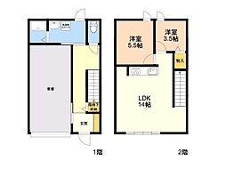 ONE GARAGE NAGAOKA 2LDKの間取図画像