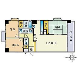 アミューゼ南高宮 3LDKの間取図画像