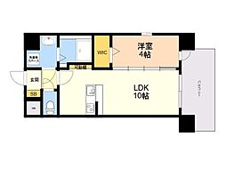 THESKY 1LDKの間取図画像
