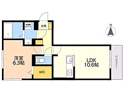 間取図画像 1LDK