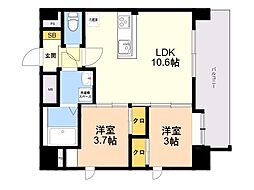 間取図画像 2LDK