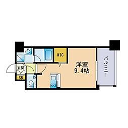エンクレスト姪浜 ワンルームの間取図画像