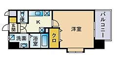 S-FORT姪浜 1Kの間取図画像