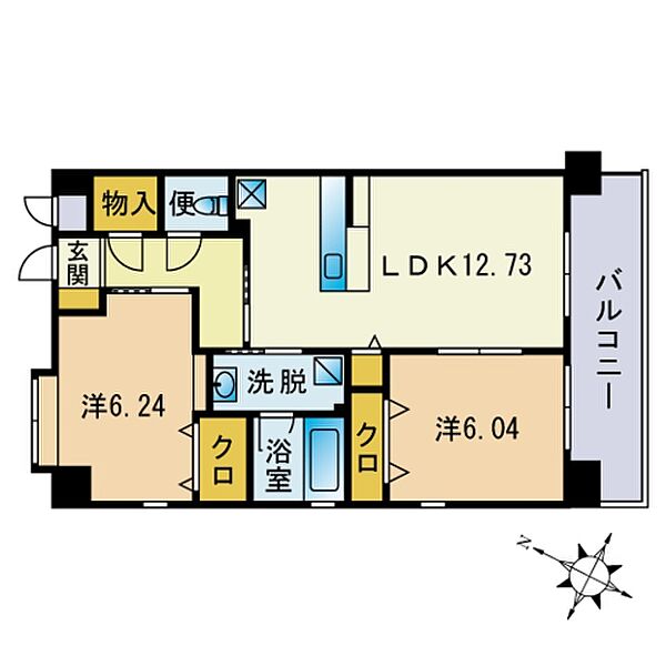 リバレイン 306｜福岡県糸島市潤３丁目(賃貸マンション2LDK・3階・59.22㎡)の写真 その2