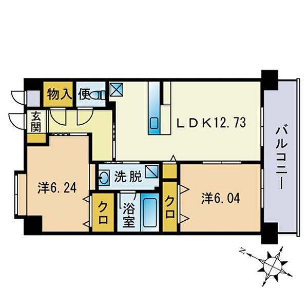 リバレイン 803｜福岡県糸島市潤３丁目(賃貸マンション2LDK・8階・59.22㎡)の写真 その2